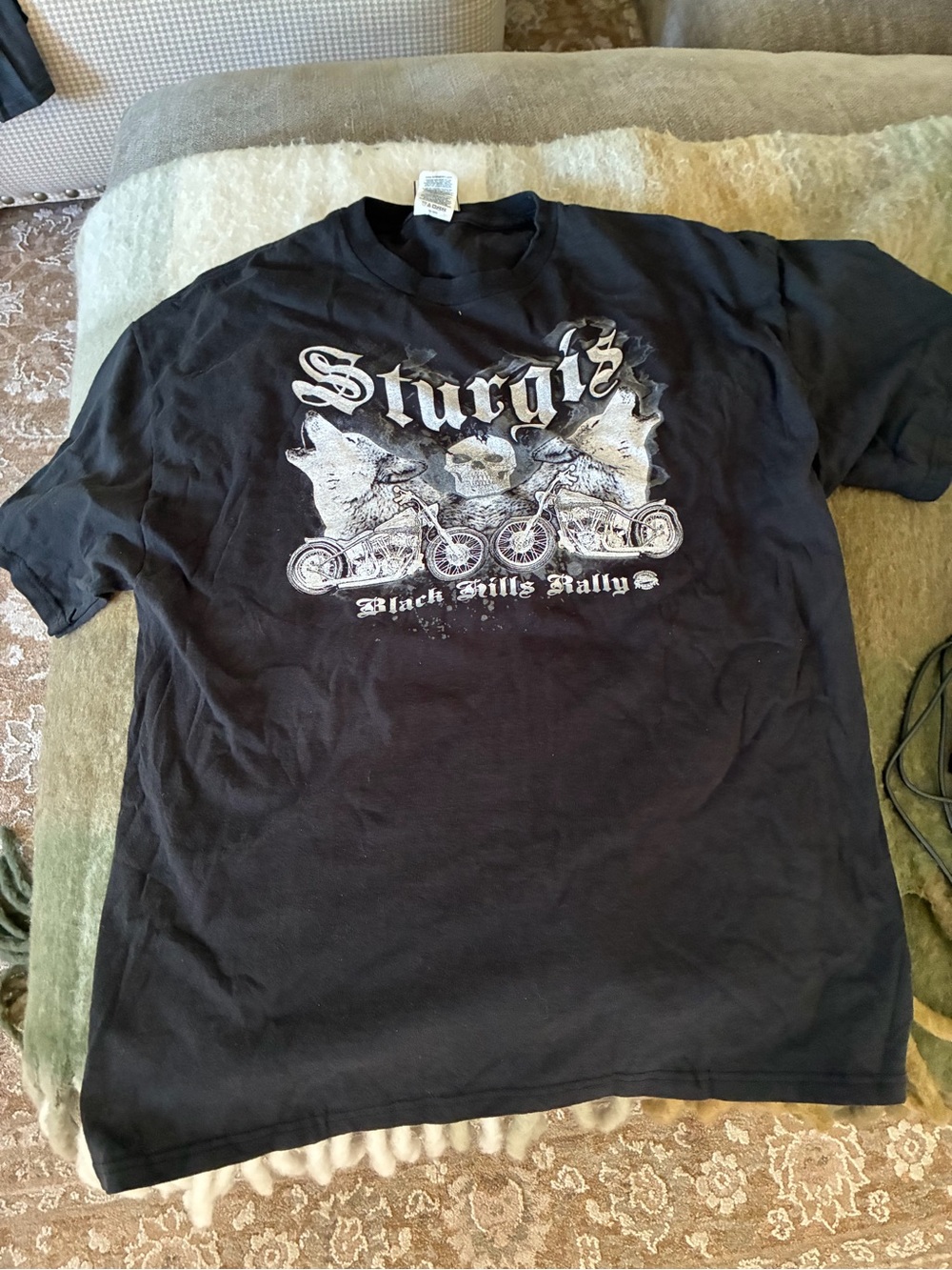 Sturgis Black Graphic Motorcycle Rally T-Shirt XL